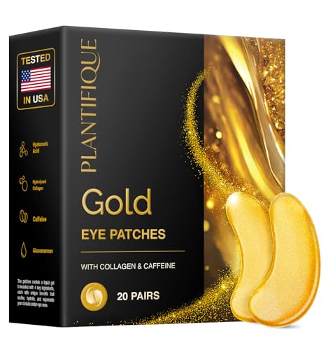 Plantifique 24K Gold Under Eye Patches (20 pairs)